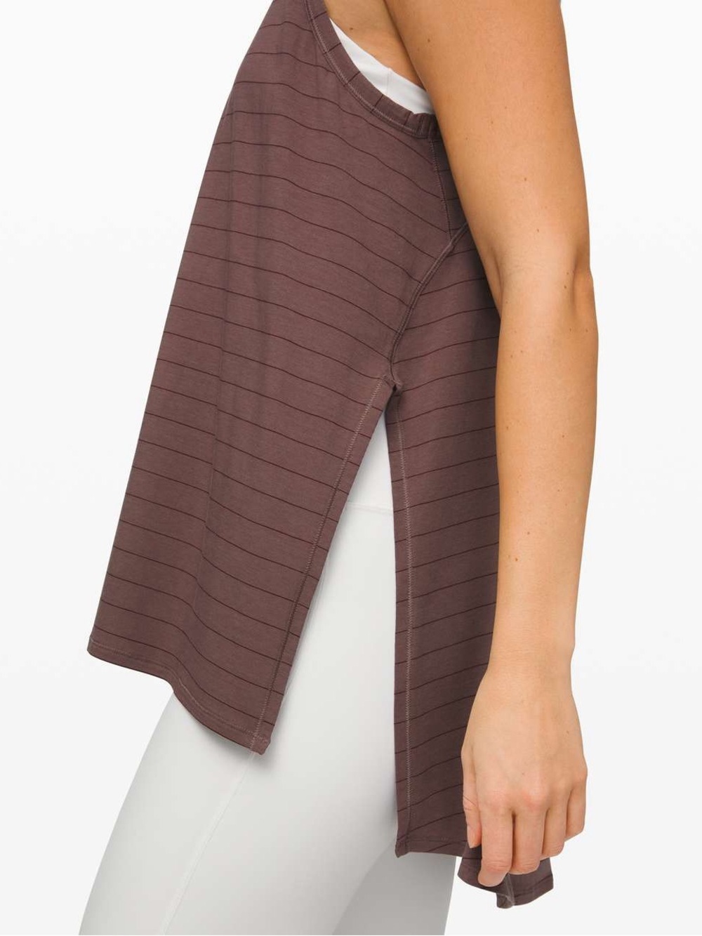 Lululemon Long for Length tank large purple pima cotton athleisure athletic - Picture 5 of 11